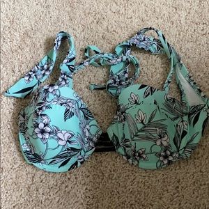Turquoise Bikin Top